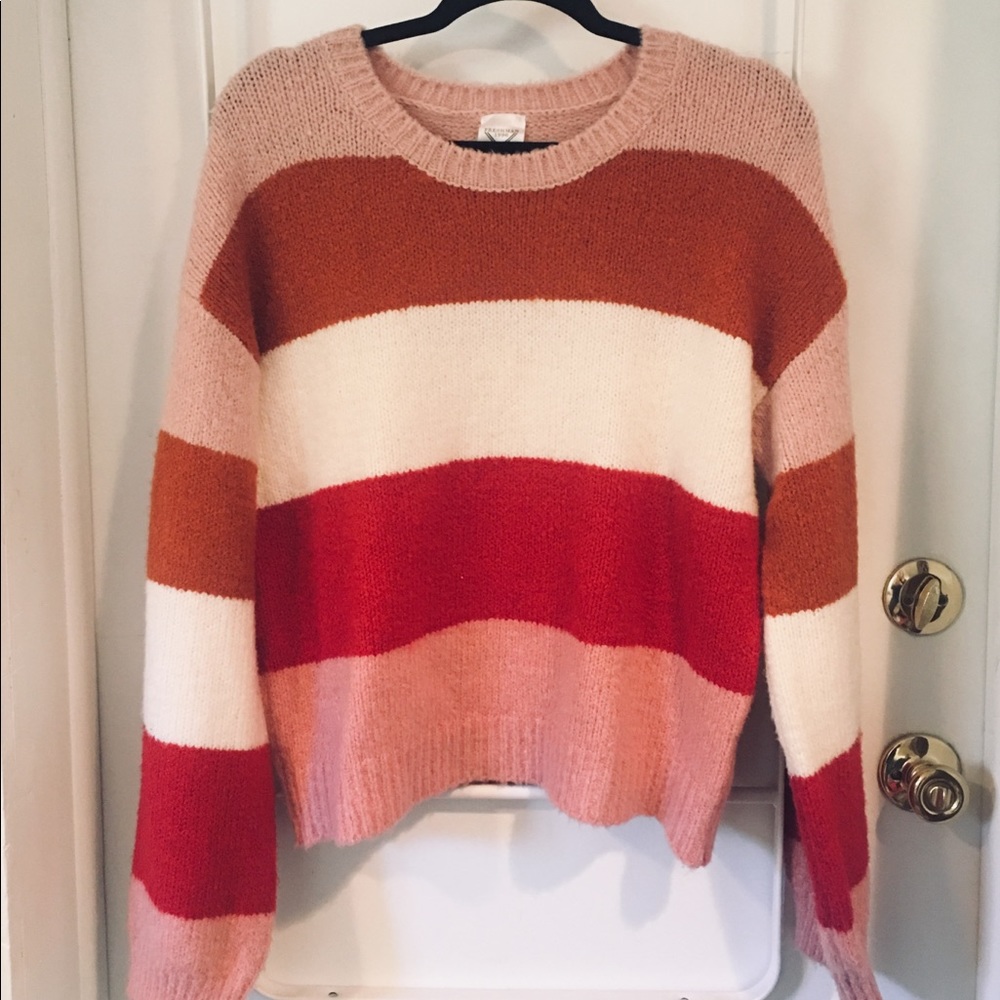 fall striped sweater